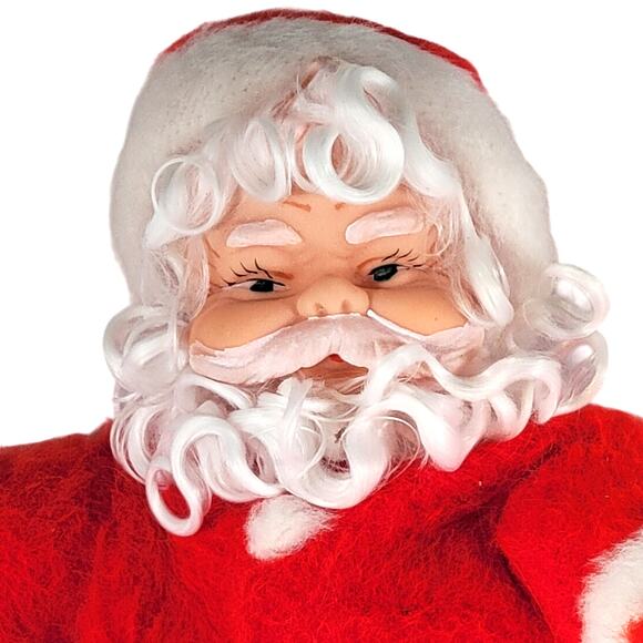 Handmade Santa Claus Plush 11-Inch Red Christmas Holiday Decor Vintage - Picture 4 of 15